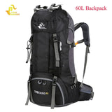 60L Waterproof Climbing Hiking Backpack