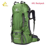 60L Waterproof Climbing Hiking Backpack
