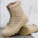 Men desert military boots Outdoor waterproof hiking shoes